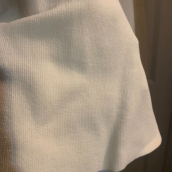 New Women Lady Cream White French Classic Polo collar knitted Dress Skirt - Picture 5 of 7